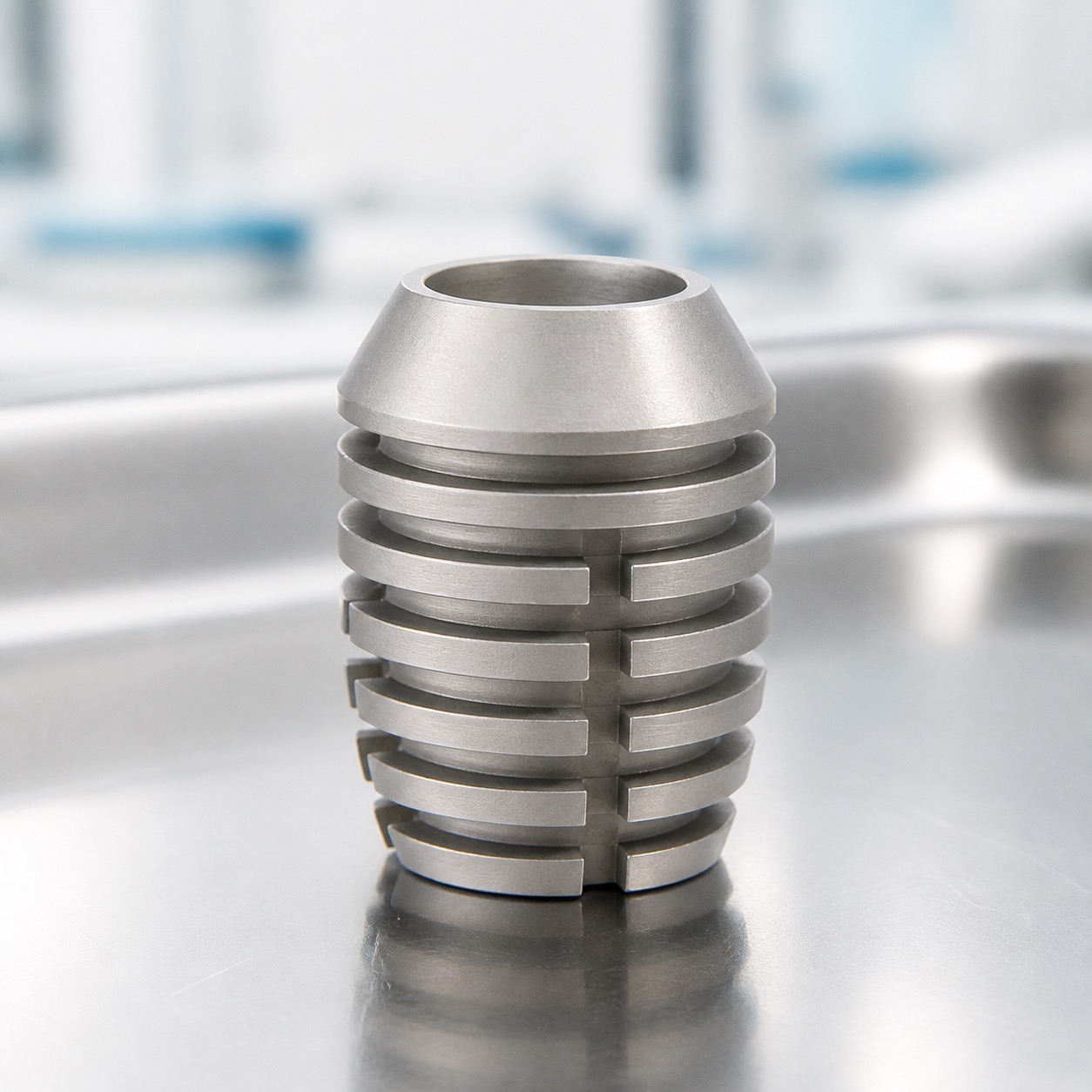 Impianto dentale corto a plateau durante la pianificazione implantare